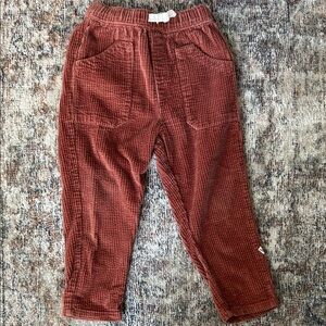 Easy Peasy 100% Organic Cotton 3T Corduroy Pants in Rust